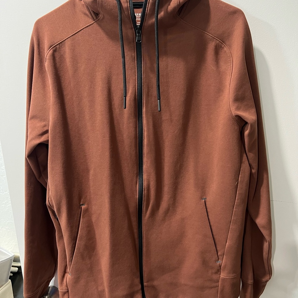 Old Navy Active Dynamic Fleece Full Zip Hoodie Rust Brown